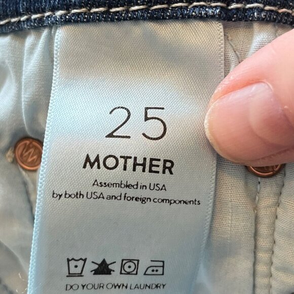 Mother The Looker In Songs Of The Cowboys Destroyed Blue‎ Skinny Jeans Size 25 - Picture 9 of 12